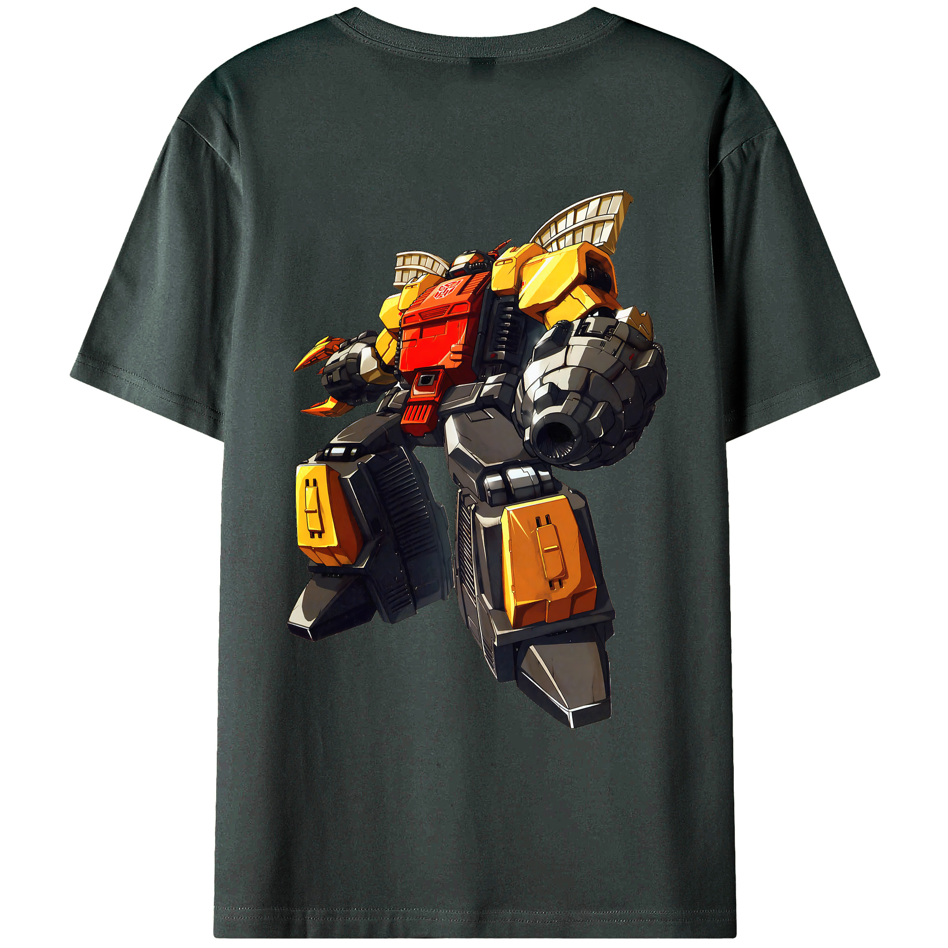 （画像用） Transformers トランスフォーマー 綿100％ メンズ半袖Tシャツ（バックプリント） 通気性